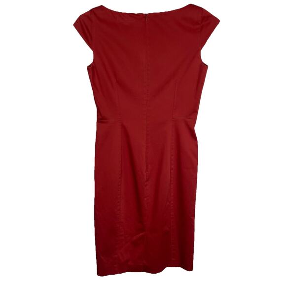 Max Mara Sheath Dress Size 8 Burnt Orange Quiet Luxury Career Party Wedding - Picture 2 of 9